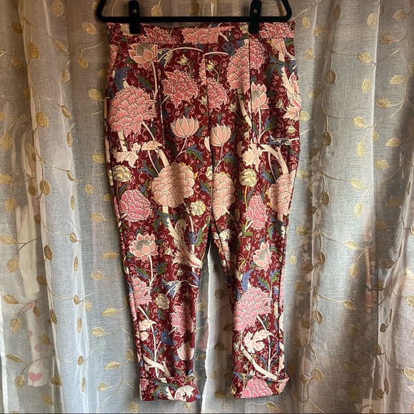 Blackmilk Pants - BlackMilk Clothing Peony Cray Cuffed Pants